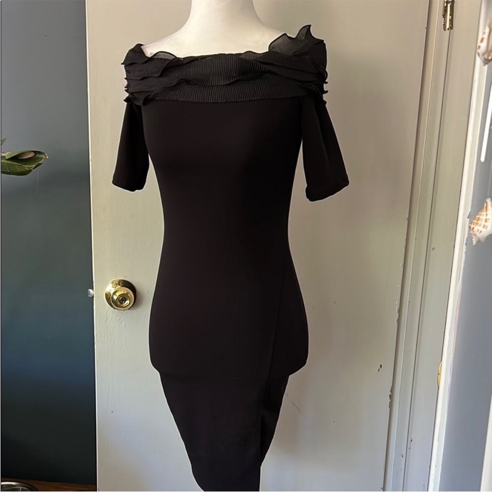 Fashion Nova | NWT Women’s Size S Black Ruffled ‘Bad Together Mini Dress’